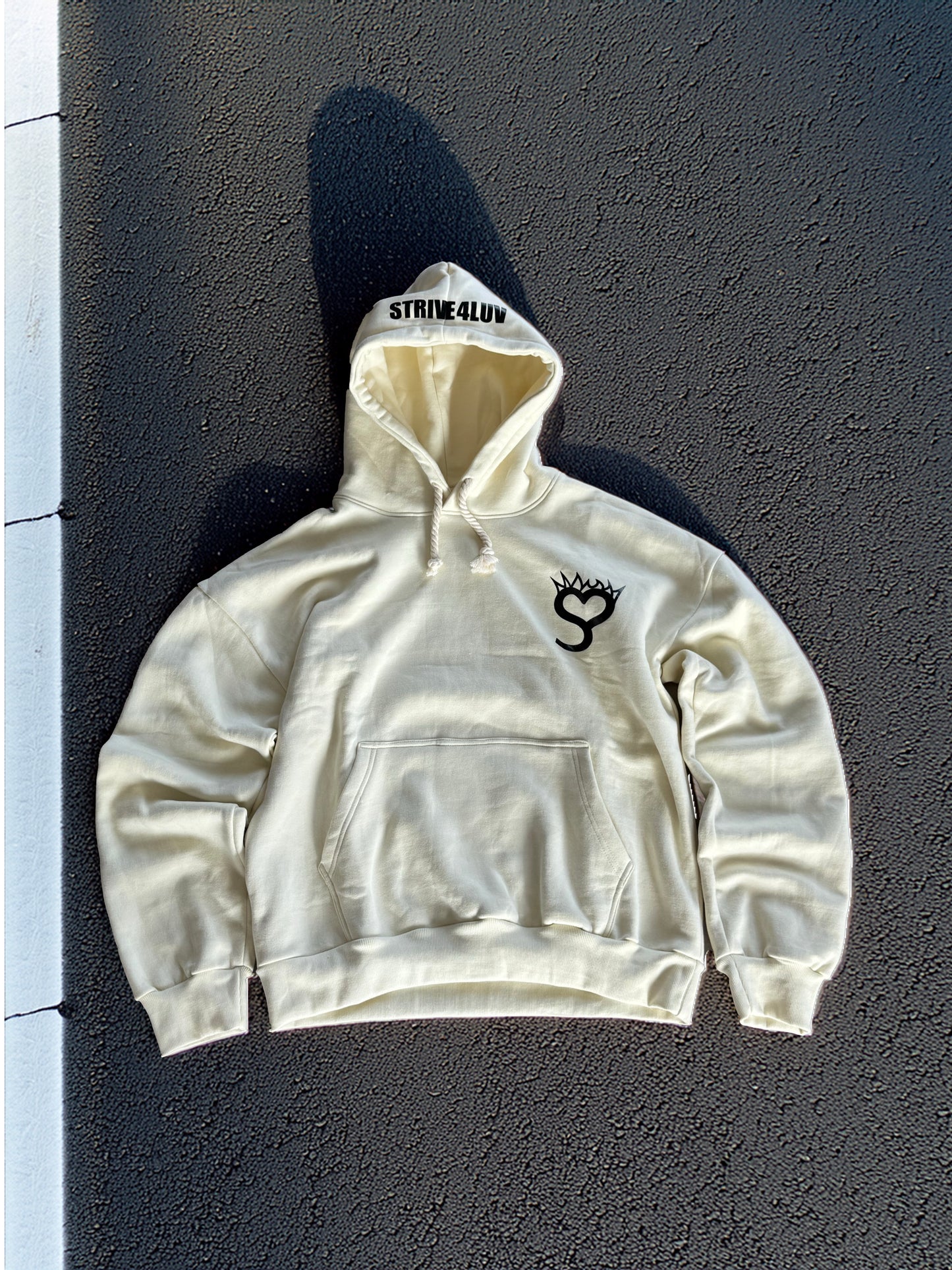 Strive4Luv cream hoodie
